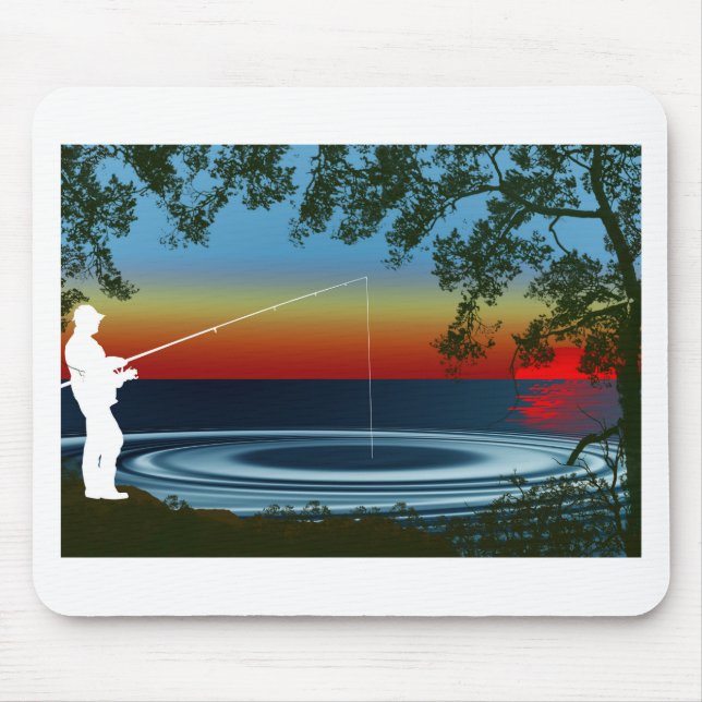 Fishing Mouse Mat (Front)