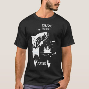 Fishing mum life Messy Bun Mum Fishing Mum T-Shirt