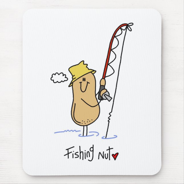 Fishing Nut Mouse Mat (Front)