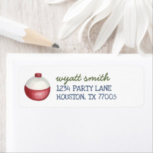 Fishing O-Fish-Ally Birthday Bobber Return Address