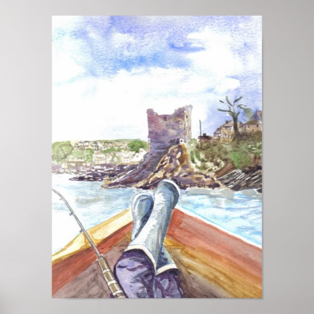 Fishing off Polruan Poster (Front)
