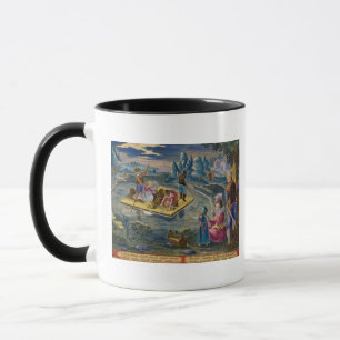 Fishing on a Lake at Night, plate 101 from 'Venati Mug