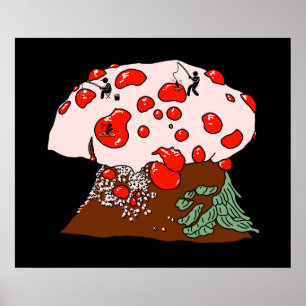 Fishing on Bleeding Tooth Mushroom Poster