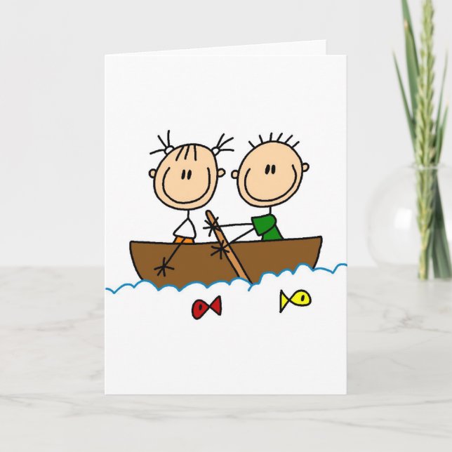 Fishing On Boat Card (Front)