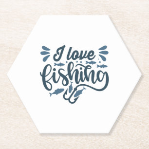 Fishing on fishing boat as fisherman paper coaster