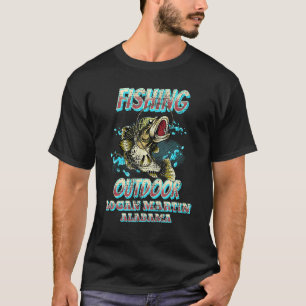 Fishing Outdoor Sport Fisherman Logan Martin Alaba T-Shirt