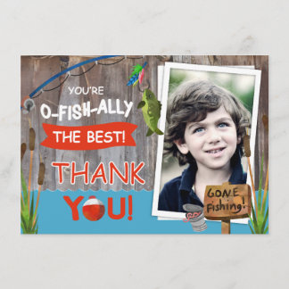 Fishing Outdoorsman Themed Thank You Card
