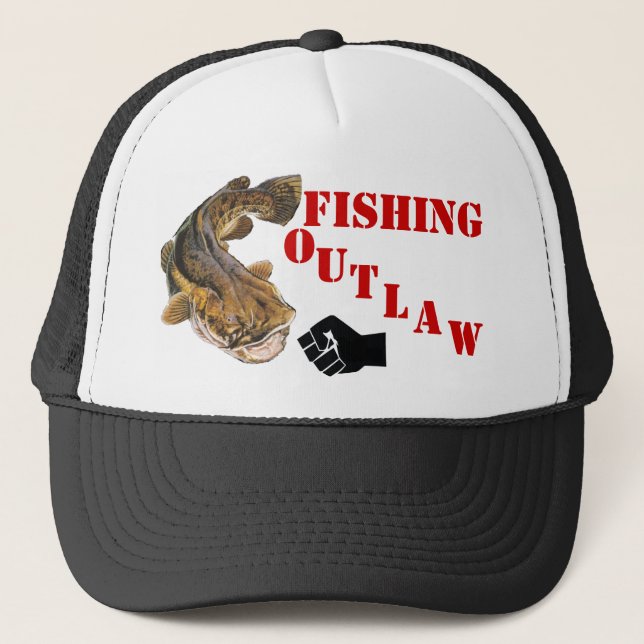 FISHING OUTLAW TRUCKER HAT (Front)