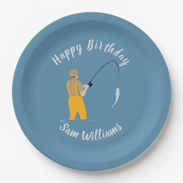 Fishing Paper Plate (Front)
