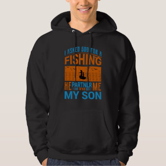 Fishing Partner Father-Son Design Hoodie