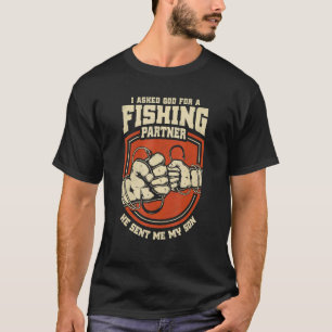 Fishing Partner Son Father s Day Christian Father T-Shirt