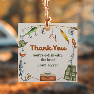 Fishing Party Favour Tags