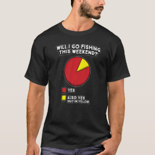 Fishing Pie Chart Hilarious Fisher Humour T-Shirt