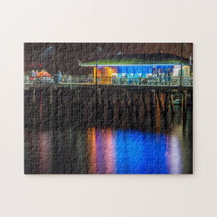 Fishing pier and glassy waters  jigsaw puzzle