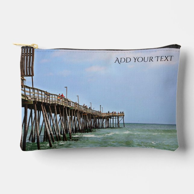 Fishing Pier by Shirley Taylor Accessory Pouch (Front)