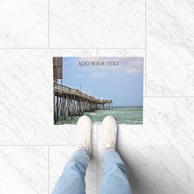 Fishing Pier by Shirley Taylor Doormat (Indoor)