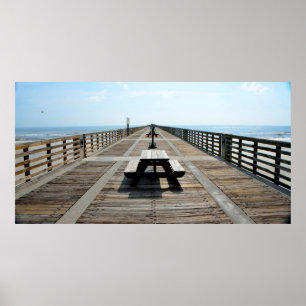 Fishing Pier Poster