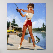 Fishing Pin Up