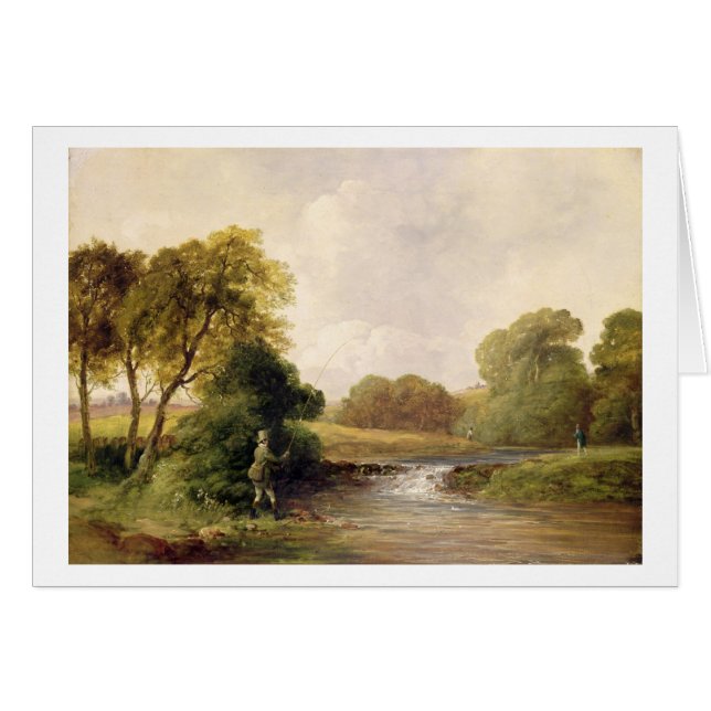Fishing: Playing a Fish (oil on canvas) (Front Horizontal)