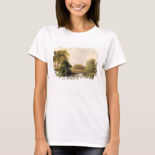 Fishing: Playing a Fish (oil on canvas) T-Shirt
