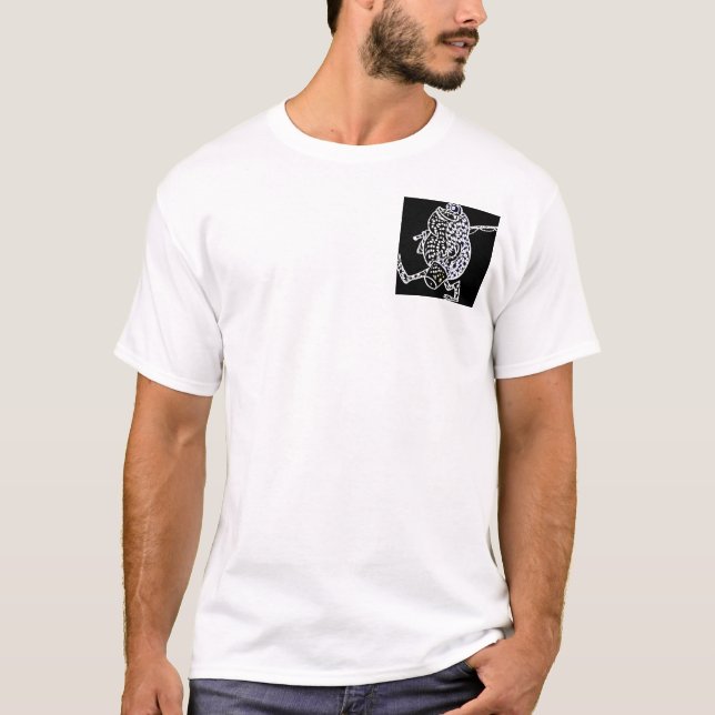 Fishing,  pocket T-shirt (Front)