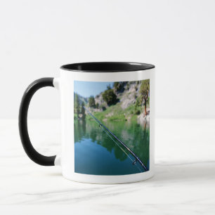 Fishing pole and lake mug