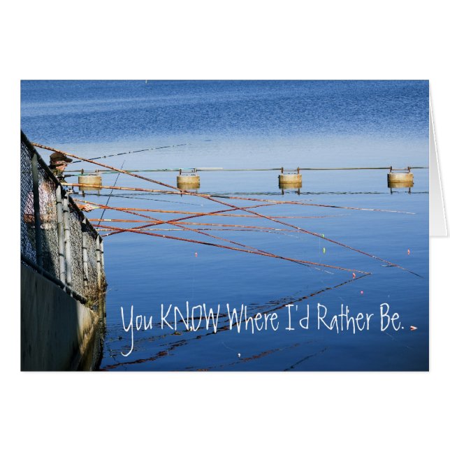 Fishing Poles Card (Front Horizontal)