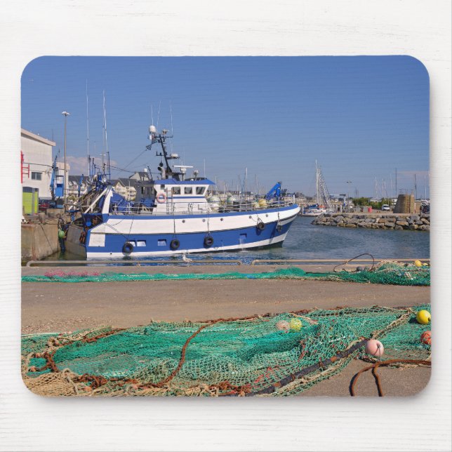 Fishing port at La Turballe in France  Mouse Mat (Front)