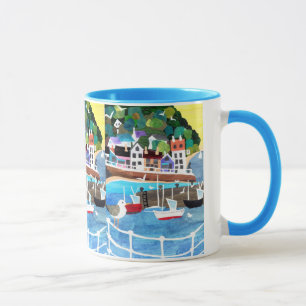 Fishing Port Ringer Mug