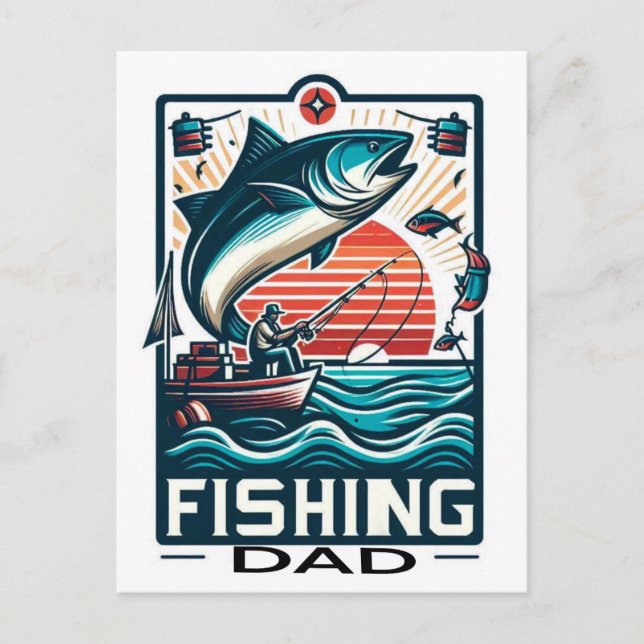 Fishing poster, card (Front)