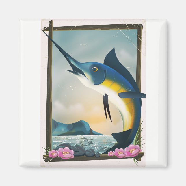 Fishing poster magnet (Front)