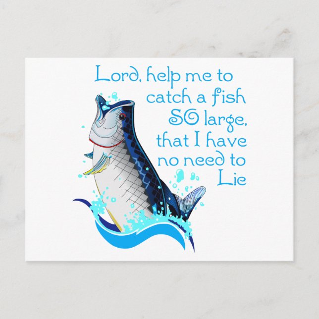 Fishing Prayer Postcard (Front)