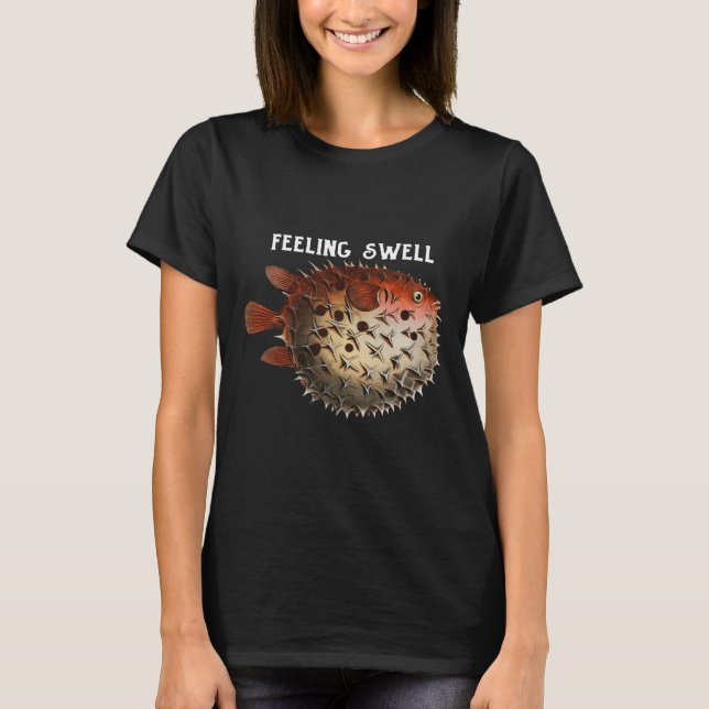 Fishing Pufferfish 75 T-Shirt (Front)
