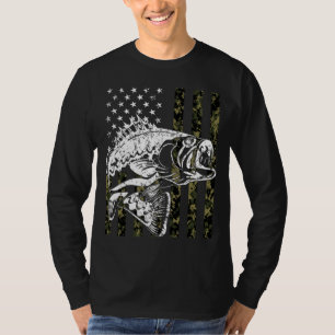 Fishing Pullover Camouflage American flag Fisherma
