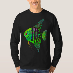 Fishing Purple Neon Angelfish T-Shirt