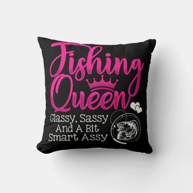 FIshing Queen CLassy Sassy A Bit Smart Assy Fish Cushion (Front)