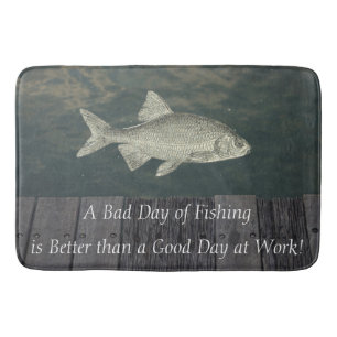Fishing Quote Bath Mat
