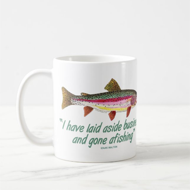 Fishing Quote Coffee Mug (Left)