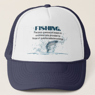 Fishing Quote with Water Splash Trucker Hat
