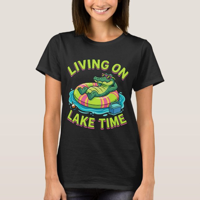 Fishing Red Panda T-Shirt (Front)