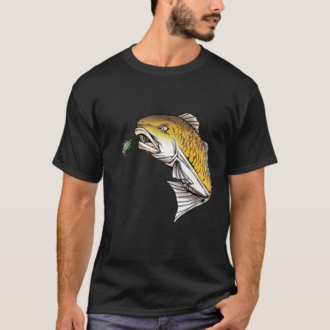 Fishing Redfish T-Shirt (Front)