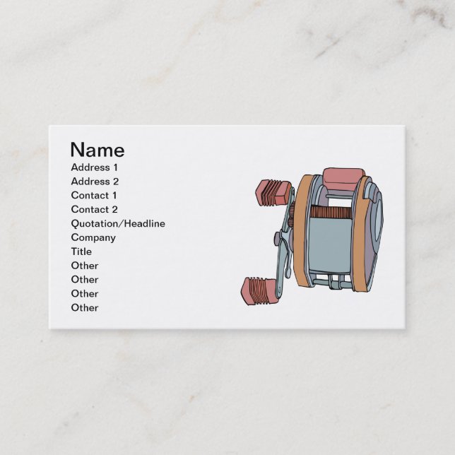 Fishing Reel Business Card (Front)