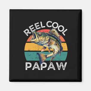 Fishing Reel Cool Papaw Fathers Day Funny B Dad Magnet