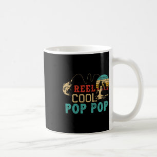 Fishing Reel Cool Pop Pop Father’s Day Gift For Fi Coffee Mug