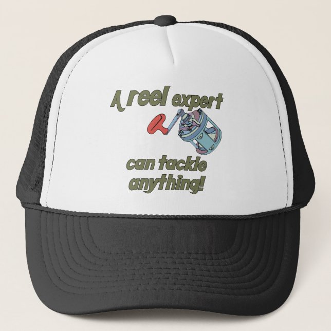 Fishing Reel Expert Trucker Hat (Front)