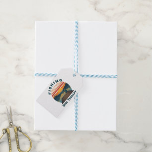 Fishing Reel Therapy Dad Gift Tags
