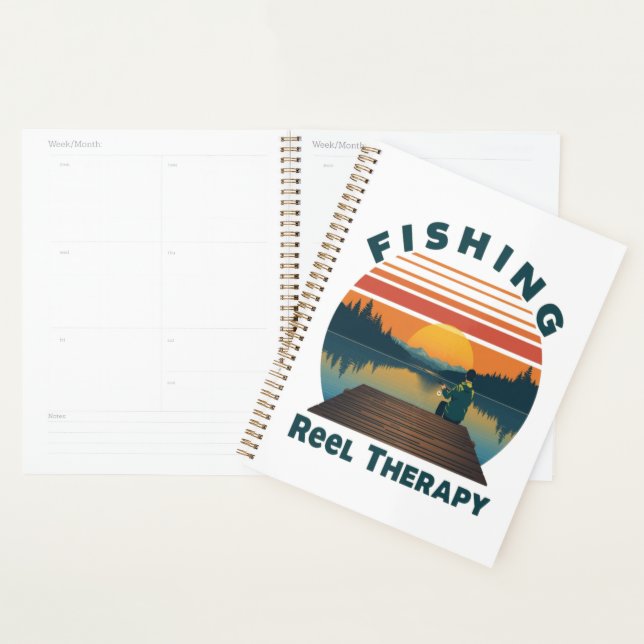 Fishing Reel Therapy Dad Planner (Display)
