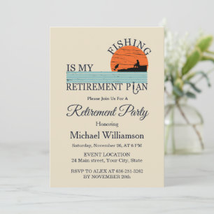 Fishing Retirement cocktail Party Invitation