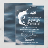 Fishing Retirement Invitation