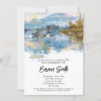 Fishing Retirement Party Invitation